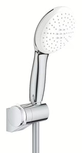 Chromowany wannowy zestaw prysznicowy Grohe Tempesta z prysznicem ręcznym Tempesta 110, wężem 1750 mm i uchwytem ściennym