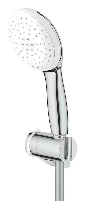 Chromowany wannowy zestaw prysznicowy Grohe Tempesta z prysznicem ręcznym Tempesta 110, wężem 1750 mm i uchwytem ściennym