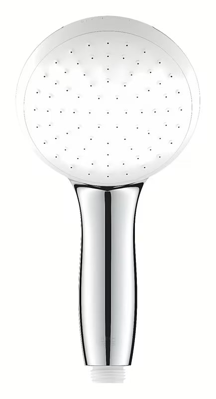 Chromowany prysznic ręczny Grohe Tempesta z jednym strumieniem Rain i technologią SpeedClean
