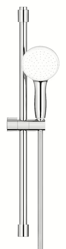Chromowany zestaw prysznicowy Grohe Tempesta z prysznicem ręcznym, drążkiem i wężem