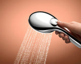 Chromowany zestaw prysznicowy Grohe Tempesta z prysznicem ręcznym, drążkiem i wężem