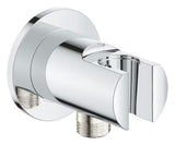 Grohe Tempesta przyłącze kątowe prysznice w chromie z uchwytem ściennym prysznice