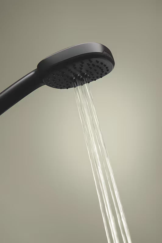 Słuchawka prysznicowa Grohe Tempesta Cube 110 w kolorze matowej czerni z dwoma strumieniami Rain i Jet