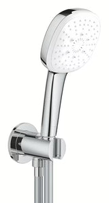 Grohe Tempesta Cube przyłącze kątowe w chromie z zestawem prysznicowym ze słuchawką prysznicową Tempesta Cube 110