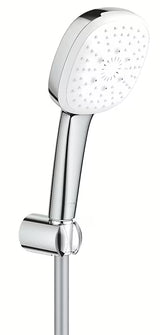 Grohe Tempesta Cube wannowa zestaw prysznicowy w chromie z prysznicem ręcznym, wężem 1500 mm i uchwytem ściennym.