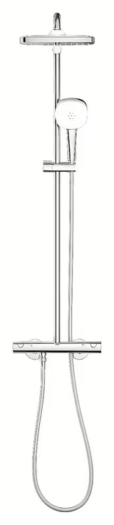System prysznicowy Grohe Tempesta Cube System z baterią termostatyczną w chromie, z deszczownicą i słuchawką prysznicową