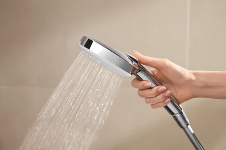System prysznicowy Grohe Tempesta Cube System z baterią termostatyczną w chromie, z deszczownicą i słuchawką prysznicową