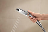 System prysznicowy Grohe Tempesta Cube System z baterią termostatyczną w chromie, z deszczownicą i słuchawką prysznicową