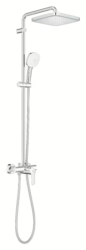 System prysznicowy Grohe Tempesta Cube System w chromie z deszczownicą i słuchawką prysznicową