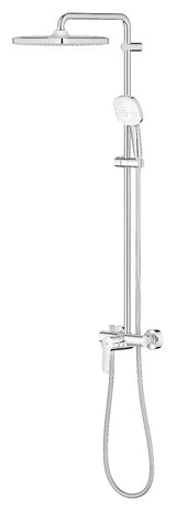 System prysznicowy Grohe Tempesta Cube System w chromie z deszczownicą i słuchawką prysznicową