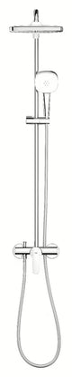 System prysznicowy Grohe Tempesta Cube System w chromie z deszczownicą i słuchawką prysznicową