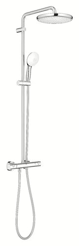 System prysznicowy Grohe Tempesta System z baterią termostatyczną w chromie z deszczownicą i słuchawką prysznicową