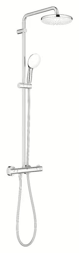Grohe Tempesta System prysznicowy z baterią termostatyczną w chromie z deszczownicą i słuchawką prysznicową