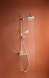 Grohe Tempesta System prysznicowy z baterią termostatyczną w chromie z deszczownicą i słuchawką prysznicową