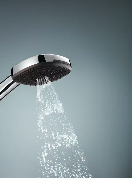 Chromowany zestaw prysznicowy Grohe Vitalio Comfort z słuchawką prysznicową, drążkiem i wężem prysznicowym