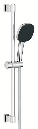 Chromowany zestaw prysznicowy Grohe Vitalio Comfort ze słuchawką prysznicową, drążkiem i wężem prysznicowym
