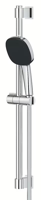 Chromowany zestaw prysznicowy Grohe Vitalio Comfort ze słuchawką prysznicową, drążkiem i wężem prysznicowym
