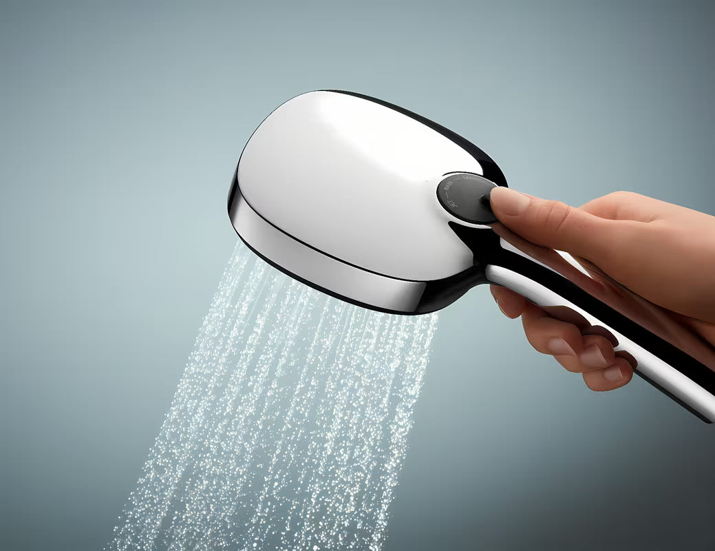 Chromowany zestaw prysznicowy Grohe Vitalio Comfort ze słuchawką prysznicową, drążkiem i wężem prysznicowym