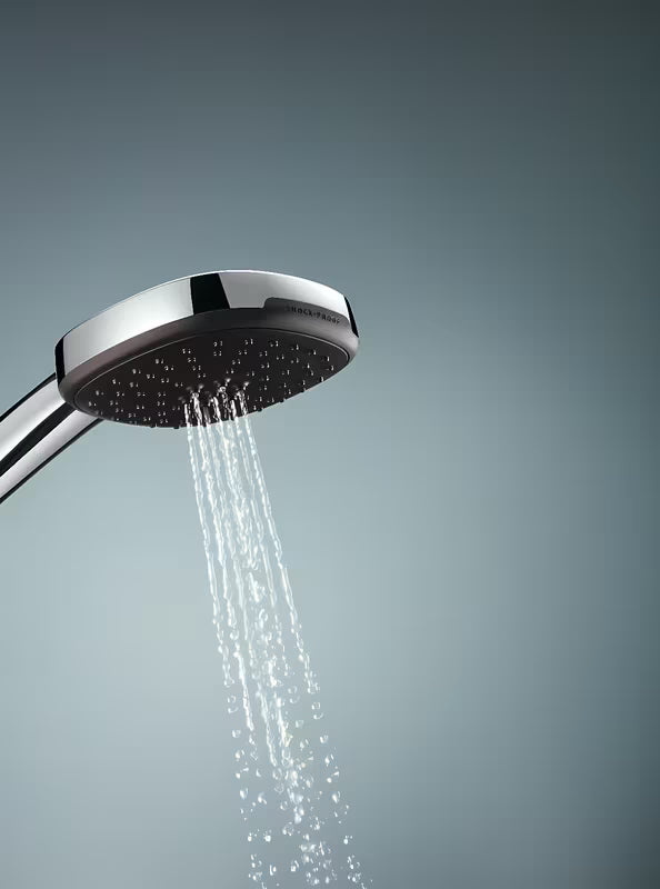 Chromowany zestaw prysznicowy Grohe Vitalio Comfort ze słuchawką prysznicową, drążkiem i wężem prysznicowym