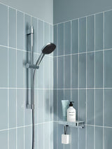 Chromowany zestaw prysznicowy Grohe Vitalio Comfort ze słuchawką prysznicową, drążkiem i wężem prysznicowym