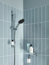Grohe Vitalio Comfort chromowy zestaw prysznicowy ze słuchawką prysznicową, drążkiem, wężem i półką