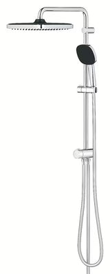 System prysznicowy Grohe Vitalio Comfort System w chromie z deszczownicą i słuchawką prysznicową