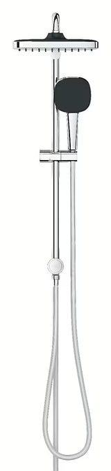 System prysznicowy Grohe Vitalio Comfort System w chromie z deszczownicą i słuchawką prysznicową