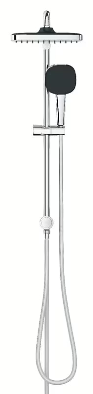 System prysznicowy Grohe Vitalio Comfort System w chromie z deszczownicą i słuchawką prysznicową