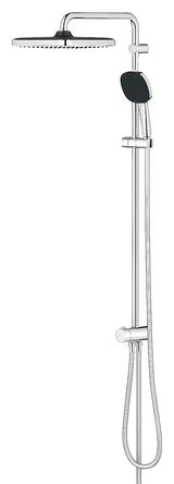 System prysznicowy Grohe Vitalio Comfort System w chromie z deszczownicą i słuchawką prysznicową