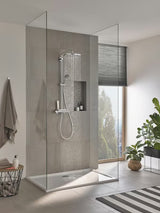 System prysznicowy Grohe Vitalio Joy XXL 310 z termostatem w chromie, z deszczownicą i słuchawką prysznicową