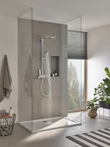 System prysznicowy Grohe Vitalio Joy XXL 310 z termostatem w chromie, z deszczownicą i słuchawką prysznicową