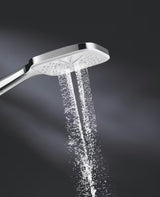 Chromowana słuchawka prysznicowa Grohe Vitalio 130 SmartActive Cube z trzema strumieniami i sterowaniem SmartTip