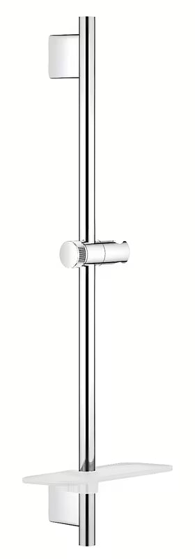 Drążek prysznicowy Grohe Vitalio smartactive 600 mm w chromie z półką z półką EasyReach i regulowanym uchwytem prysznice.