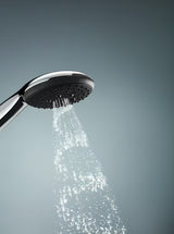 Chromowany zestaw prysznicowy Grohe Vitalio Start z słuchawką prysznicową, drążkiem prysznicowym i wężem