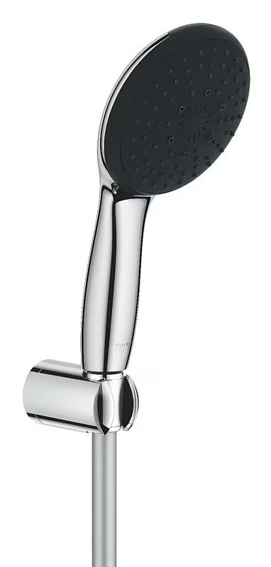 Grohe Vitalio Start zestaw wannowy w chromie ze słuchawką prysznicową, uchwytem i wężem prysznicowym 1750 mm.
