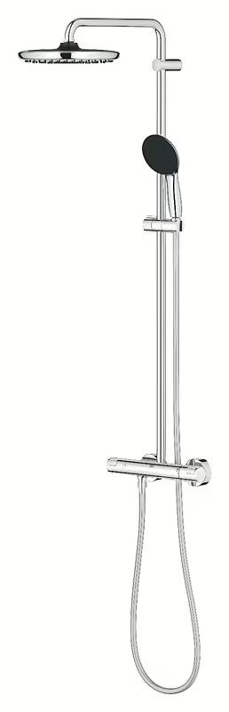Grohe Vitalio Start System prysznicowy z baterią termostatyczną chrom z deszczownicą i słuchawką prysznicową