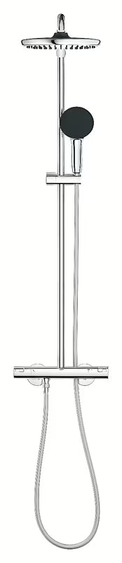 Grohe Vitalio Start System prysznicowy z baterią termostatyczną chrom z deszczownicą i słuchawką prysznicową
