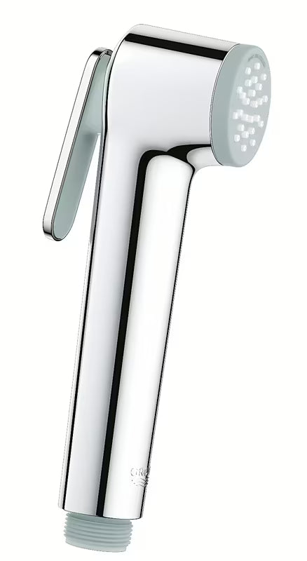 Chromowana prysznic bidetowy Grohe Vitalio Trigger Spray 30 z przyciskiem uruchamiającym