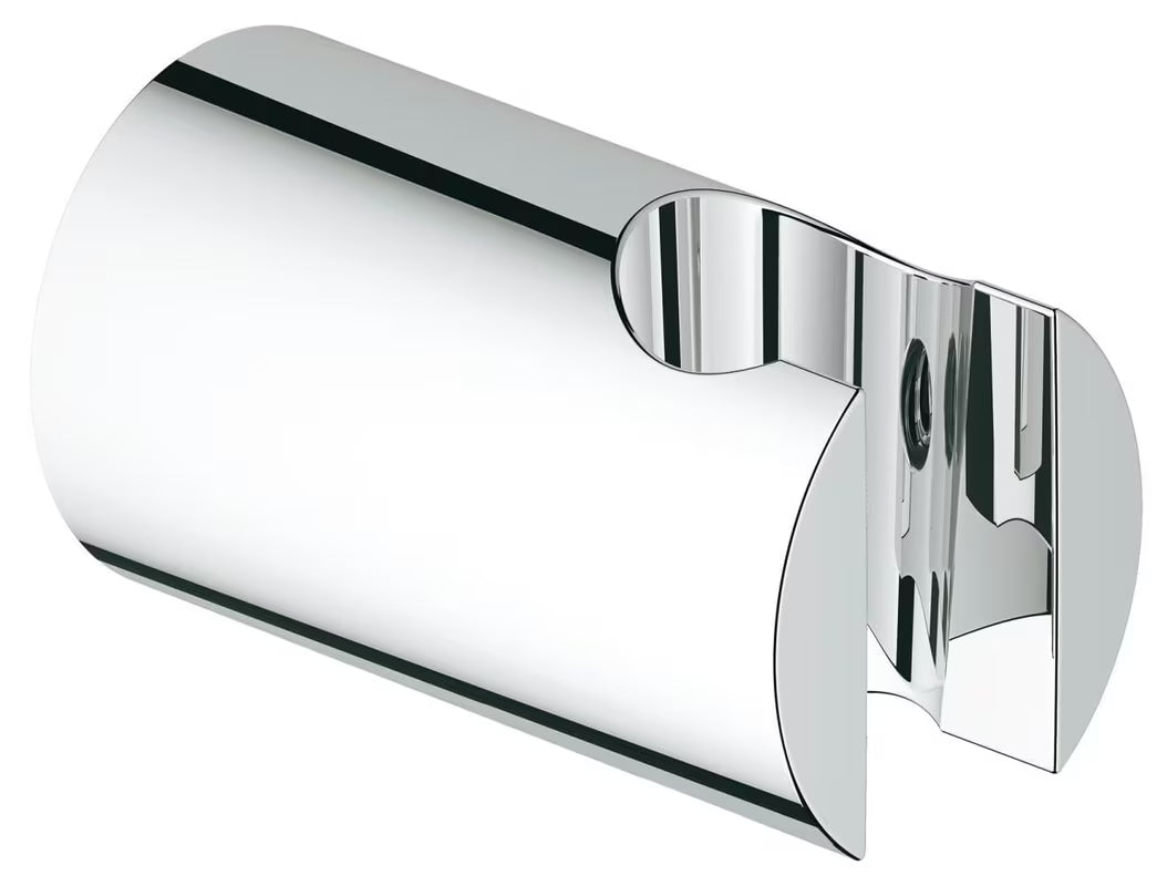 Stały ścienny uchwyt prysznicowy Grohe Vitalio Universal w chromie z powłoką Grohe StarLight.