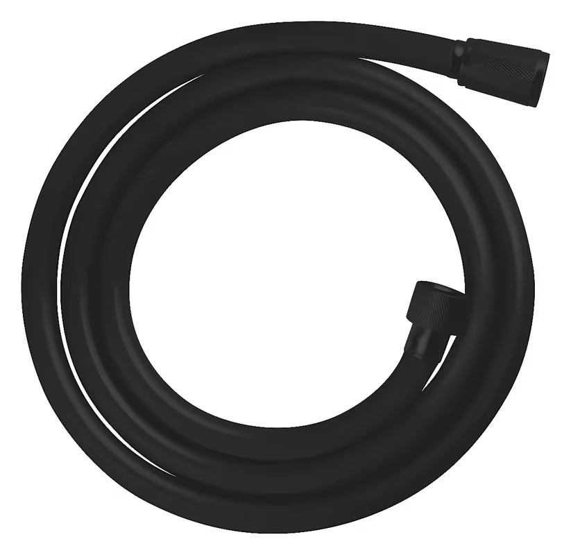 Wąż prysznicowy Grohe Vitalioflex Trend 1500 mm w wykończeniu matte black z uniwersalnym przyłączem G 1/2" x 1/2".