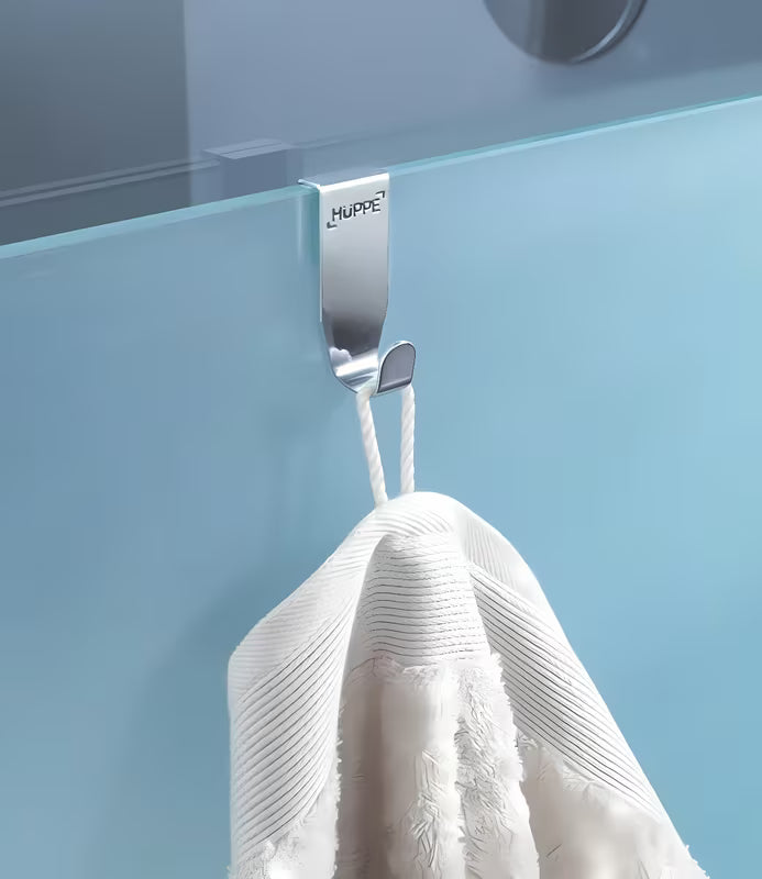Wiszący haczyk Hüppe w wykończeniu chrom pro kabina prysznicowa