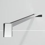 Ścianka prysznicowa Walk‑in- Hüppe Design pure 90 cm w wykończeniu chrom połysk z przezroczystym szkłem