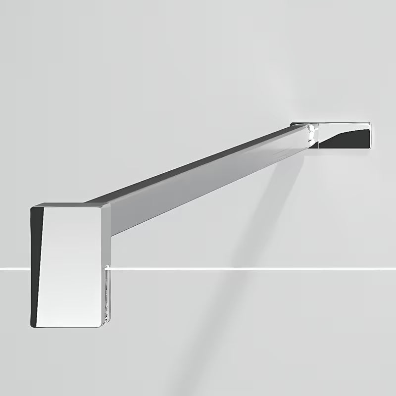 Ścianka prysznicowa Walk‑in- Hüppe Design pure 90 cm w wykończeniu chrom połysk z przezroczystym szkłem