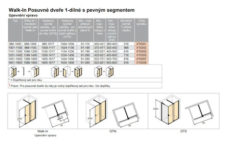 Ścianka prysznicowa Walk‑in- Hüppe Xtensa pure 140 cm w wykończeniu chrom połysk, ze szkłem przezroczystym i systemem przesuwnym.