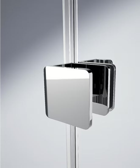 Ścianka prysznicowa Walk‑in- Hüppe Xtensa pure 140 cm w wykończeniu chrom połysk, ze szkłem przezroczystym i systemem przesuwnym.
