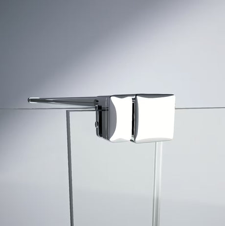 Ścianka prysznicowa Walk‑in- Hüppe Xtensa pure 140 cm w wykończeniu chrom połysk, ze szkłem przezroczystym i systemem przesuwnym.