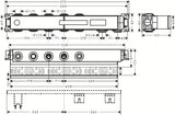 Hansgrohe rainselect podtynkowy element podstawowy pro termostat prysznicowy z trzema funkcjami