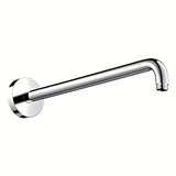 Chromowane ścienne ramię prysznicowe hansgrohe 38,9 cm z okrągłą rozetą pro do deszczownicy