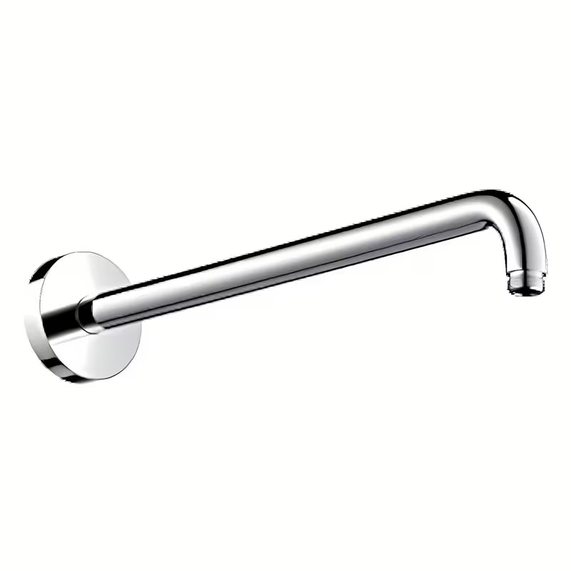 Chromowane ścienne ramię prysznicowe hansgrohe 38,9 cm z okrągłą rozetą pro do deszczownicy