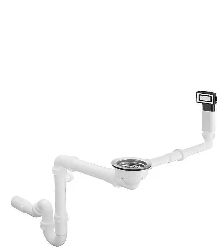 Ręczny zestaw odpływowo-przelewowy Hansgrohe D14-10 pro stalowy zlewozmywak kuchenny zlewozmywak jednokomorowy